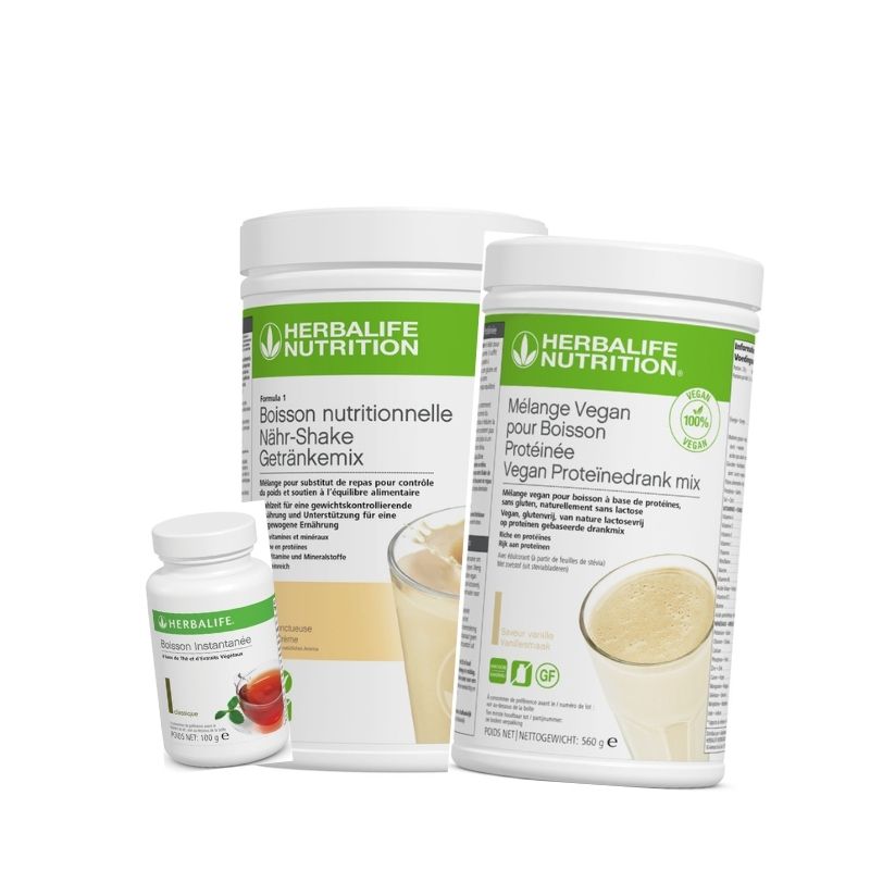 Formula 1 Vanille 780g+ Boisson Thé* Original 100g+Formula 1 Vegan 560g